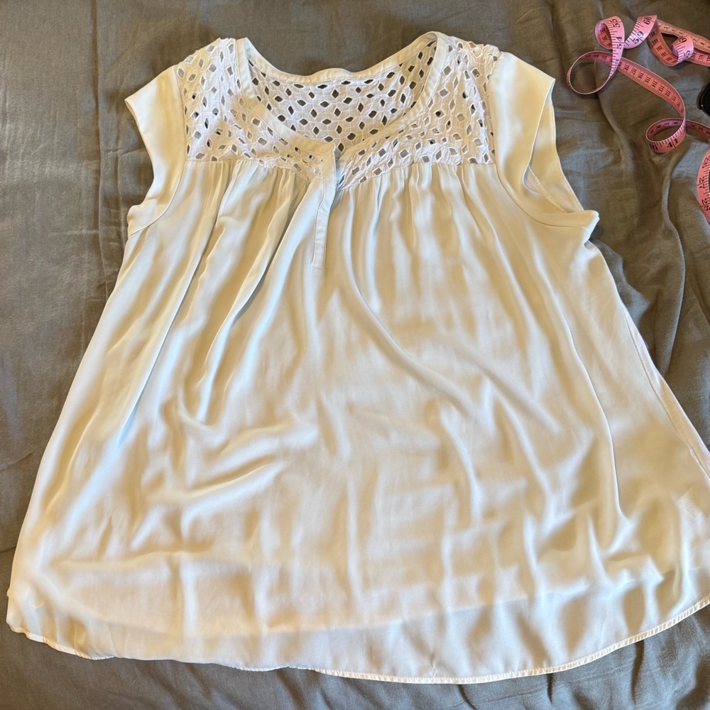 DR2 Cream Lace Kids Blouse
